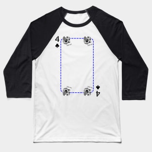 4 of clubs Baseball T-Shirt